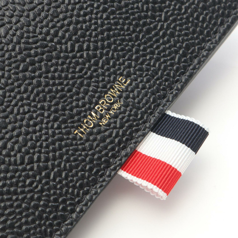 THOM BROWNE 卡包鏈條掛套 FAW103A00198001 皮革 黑色 全新-4