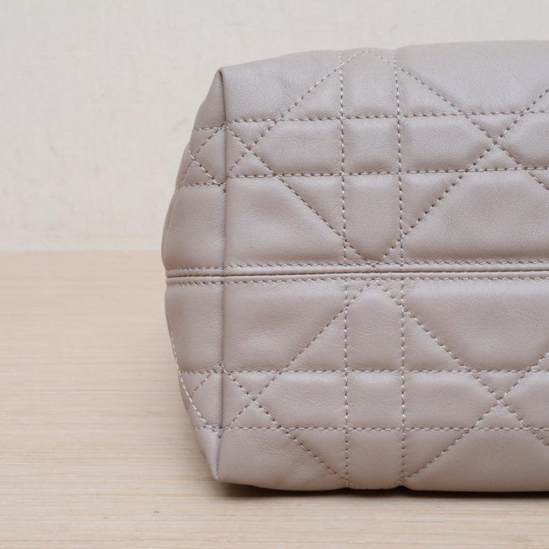 Toujours 豎版 小號 16 灰粉色 皮革C 淺金扣 2025-3