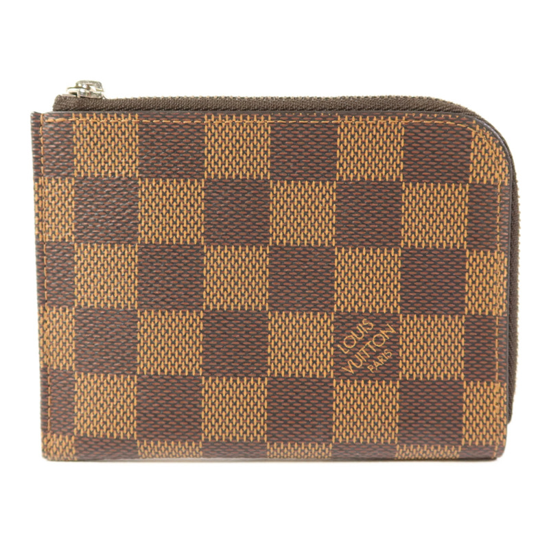 LOUIS VUITTON Damier Card Case銀扣卡片套-0