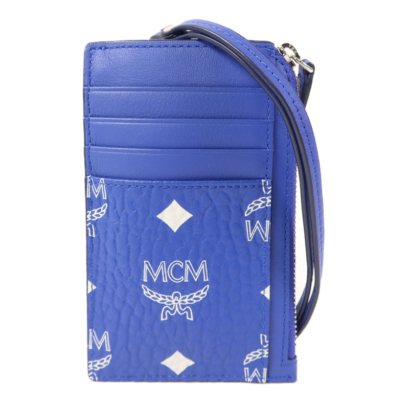 MCM 塗層帆布Card Case銀扣卡片套-0