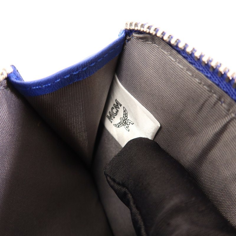 MCM 塗層帆布Card Case銀扣卡片套-5