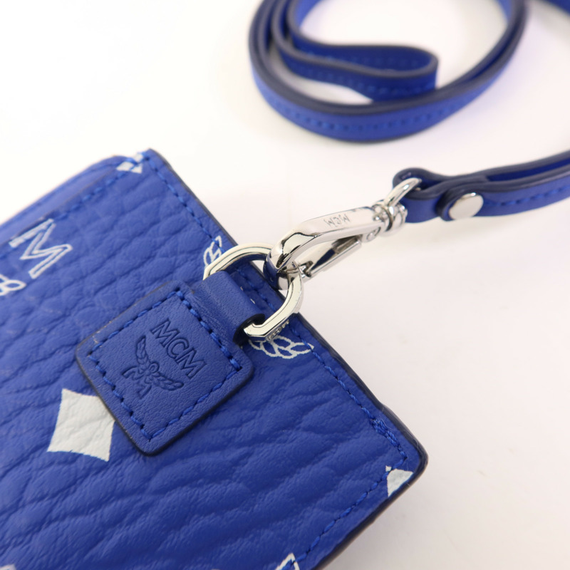 MCM 塗層帆布Card Case銀扣卡片套-7