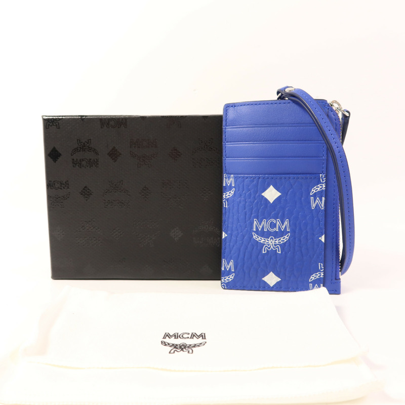 MCM 塗層帆布Card Case銀扣卡片套-13