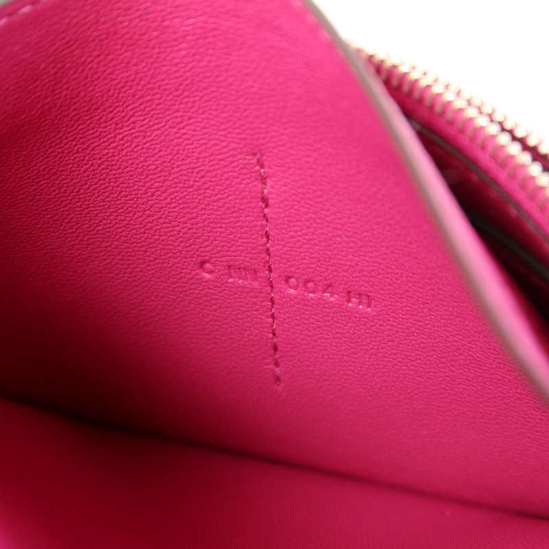 HERMES Evercolor皮革Dogon Compact Wallet銀扣錢包-7