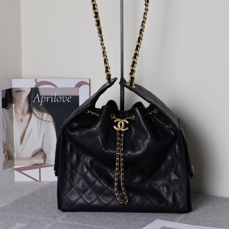 CHANEL 25 Hobo bag - 中號黑金-1