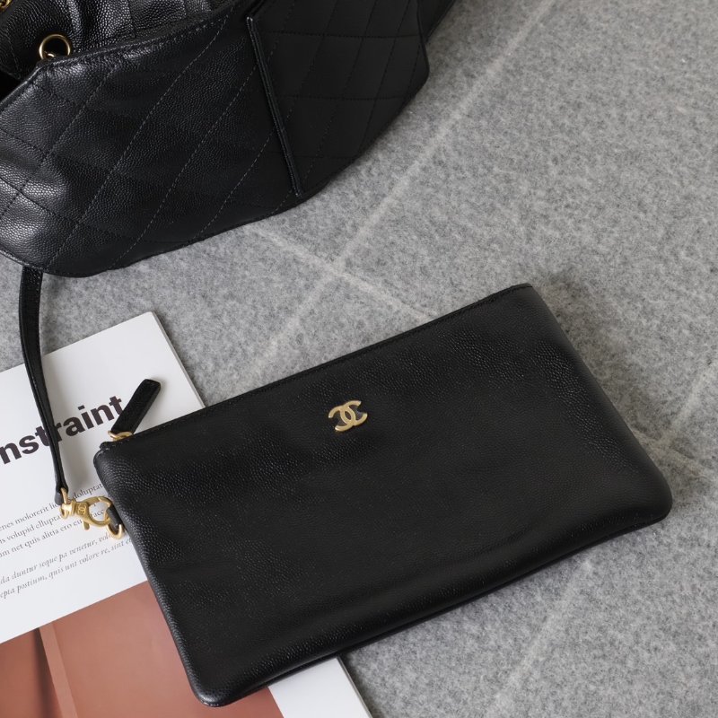 CHANEL 25 Hobo bag - 中號黑金-7