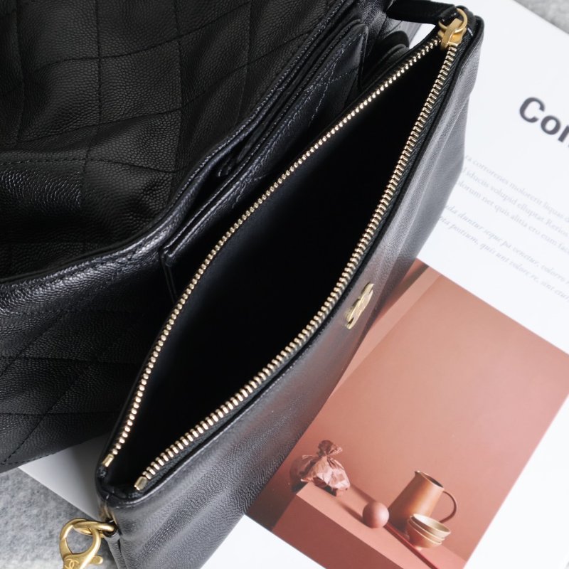 CHANEL 25 Hobo bag - 中號黑金-8