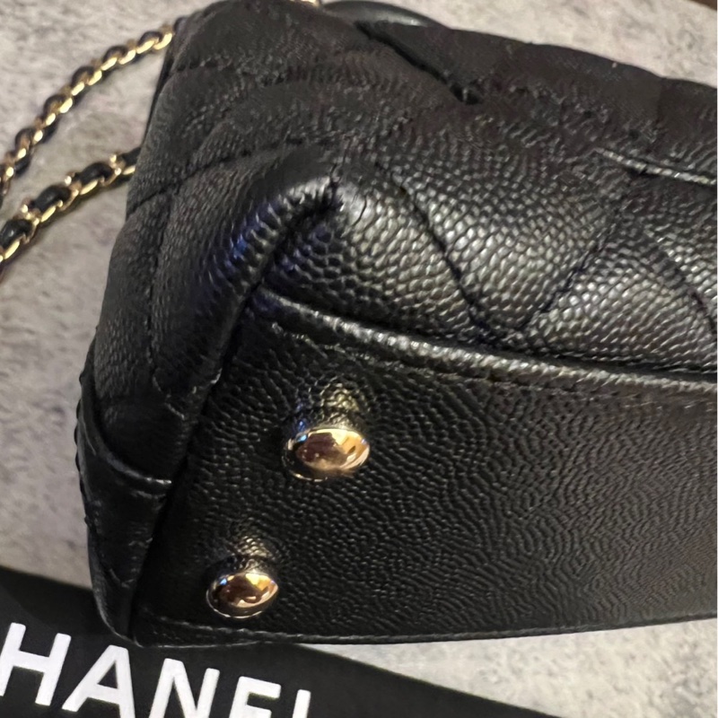 Chanel coco handle mini 芯片款 黑金 近新商品-3