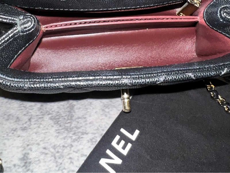 Chanel coco handle mini 芯片款 黑金 近新商品-15