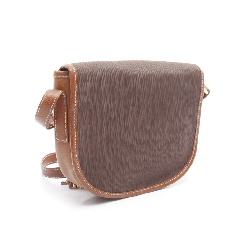 LOEWE Velazquez Twist 斜背包 皮革 棕色 二手 女士-1