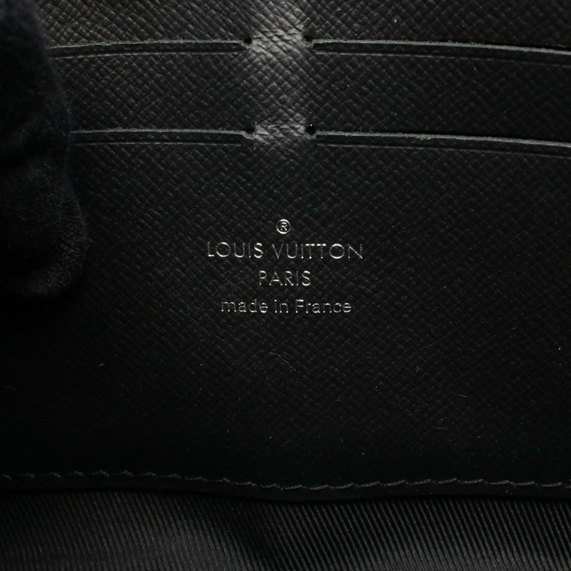 LOUIS VUITTON 軟皮箱皮夾 單肩包 M69838 Monogram eclipse 黑色 二手-3