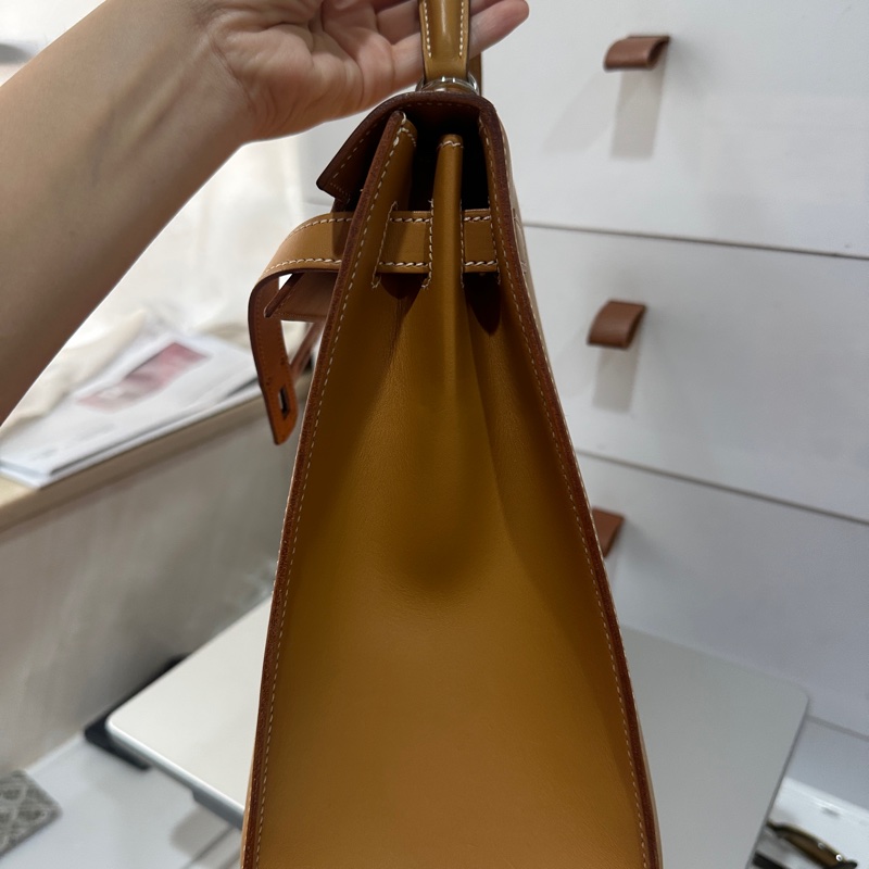愛馬仕 雙環外缝32 Kelly 馬鞍皮 肩帶鎖具齊全，框F刻-2