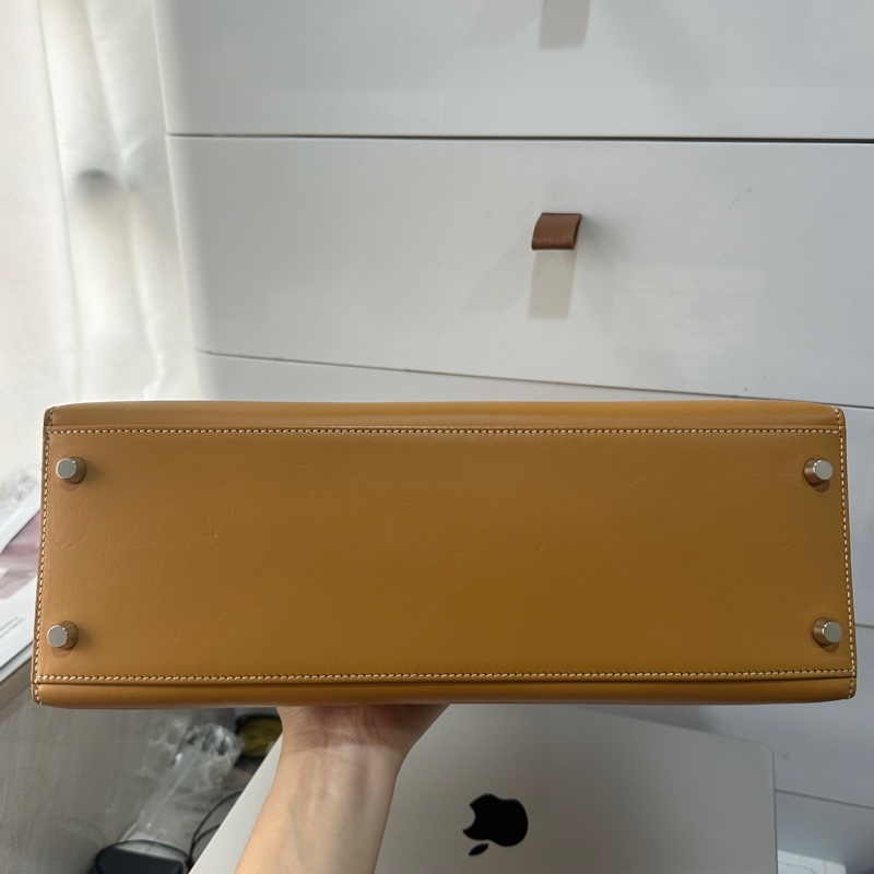 愛馬仕 雙環外缝32 Kelly 馬鞍皮 肩帶鎖具齊全，框F刻-10