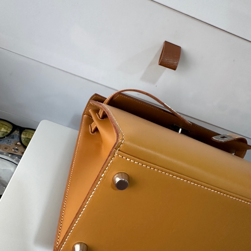 愛馬仕 雙環外缝32 Kelly 馬鞍皮 肩帶鎖具齊全，框F刻-12