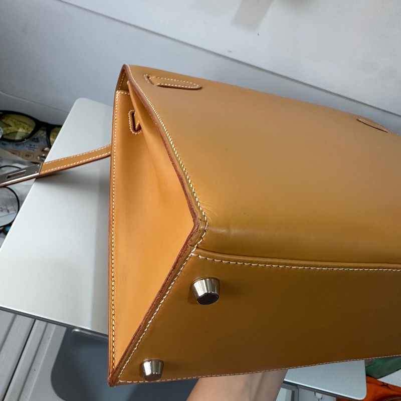 愛馬仕 雙環外缝32 Kelly 馬鞍皮 肩帶鎖具齊全，框F刻-14