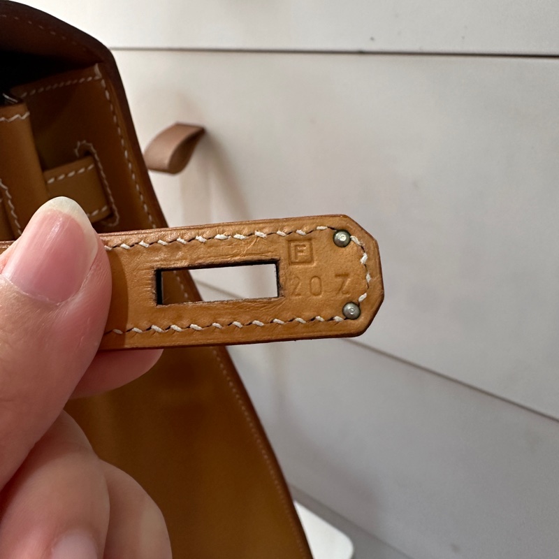 愛馬仕 雙環外缝32 Kelly 馬鞍皮 肩帶鎖具齊全，框F刻-21