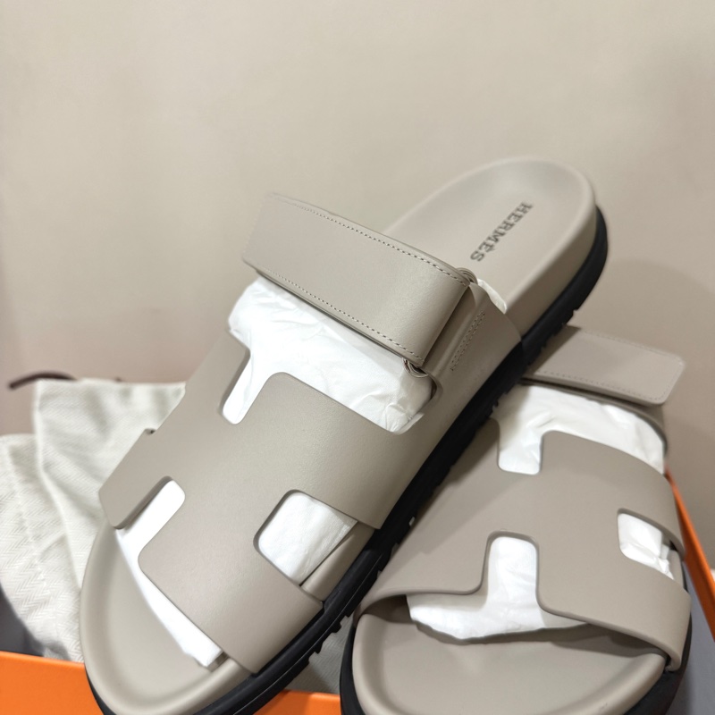 ［售出］全新 hermes 二舅鞋 39號 鵝卵石米色-1