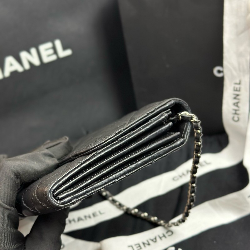 Chanel香奈兒 CF銀扣法棍
鏈條包 肩背包 14開-2