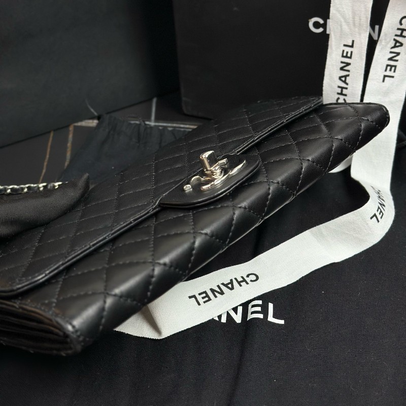 Chanel香奈兒 CF銀扣法棍
鏈條包 肩背包 14開-3