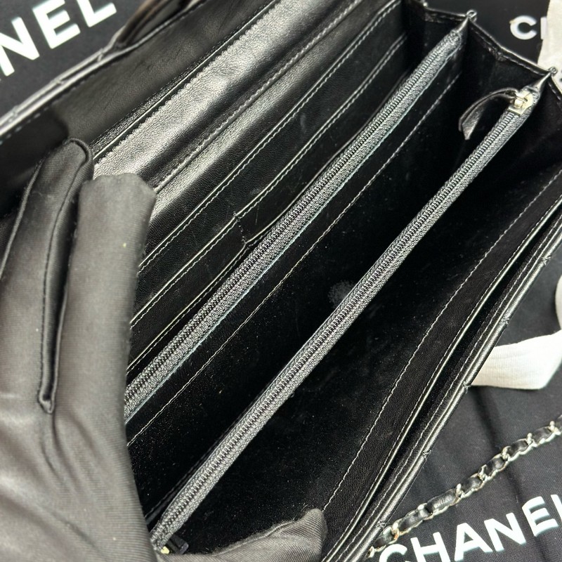 Chanel香奈兒 CF銀扣法棍
鏈條包 肩背包 14開-4