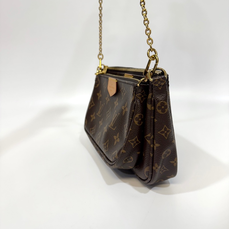 LV原花綠背帶五合一麻將包M44813-1