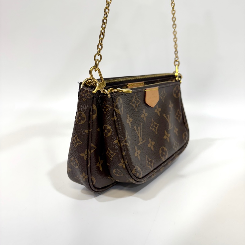 LV原花綠背帶五合一麻將包M44813-2