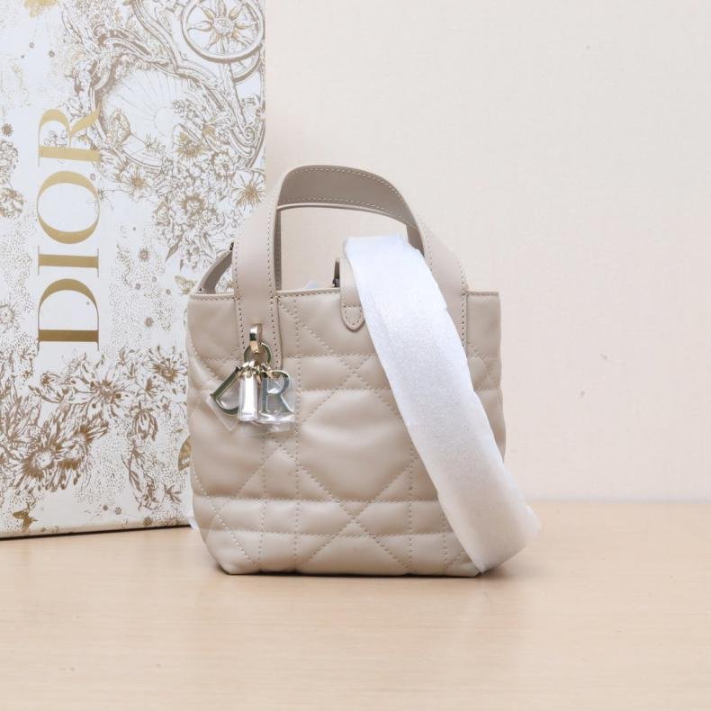 米色 皮革C 金釦 2025 Toujours 豎版 13cm-0