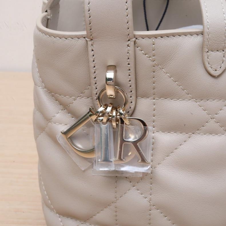 米色 皮革C 金釦 2025 Toujours 豎版 13cm-4