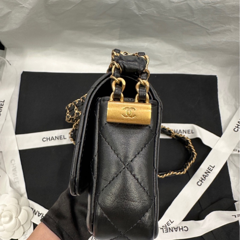 香奈兒 Chanel 23k 法棍包 黑金 全新現貨-2