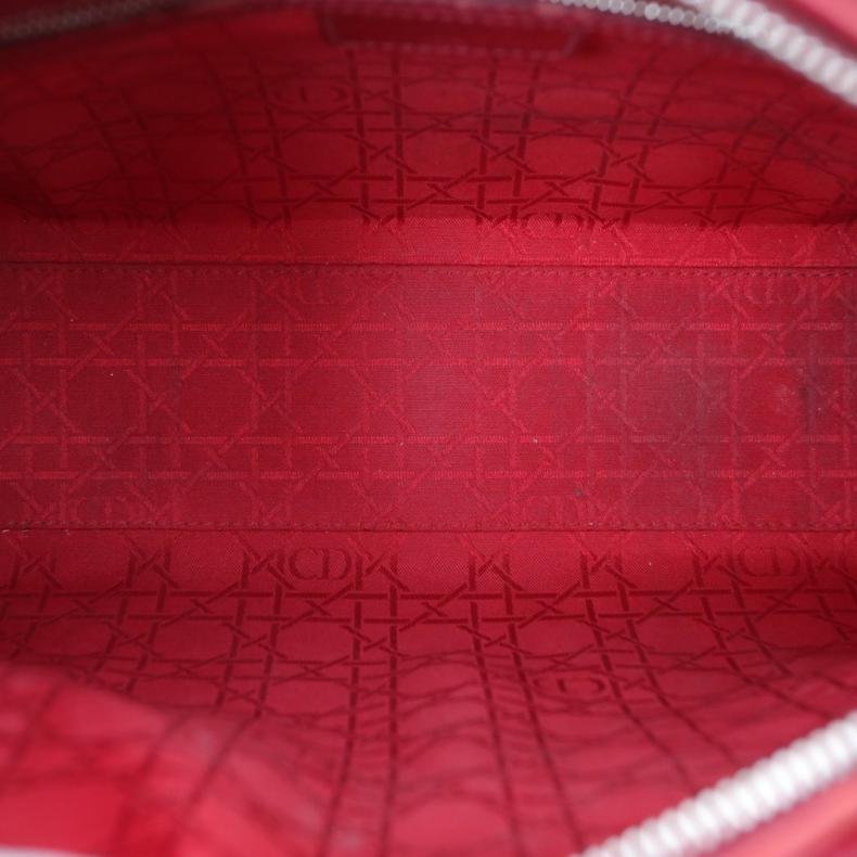 Lady Dior 戴妃包 七格 紅色 漆皮 銀扣 2014-5