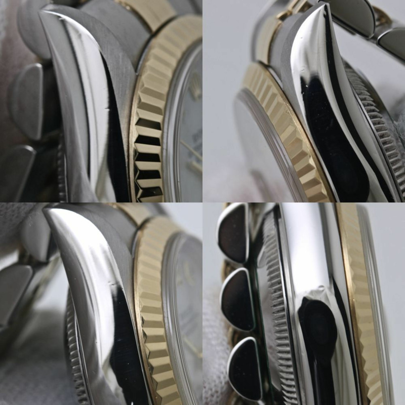 ROLEX 勞力士 Datejust 10 枚鑽石白殼腕錶 79173NG 女款 18K 黃金與不鏽鋼 40080-6