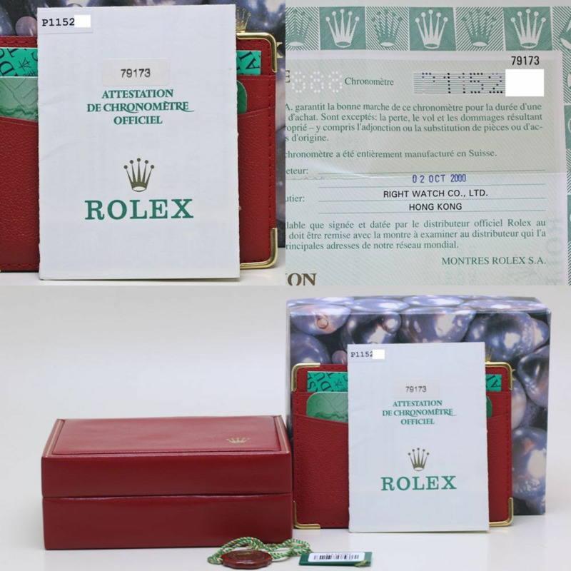 ROLEX 勞力士 Datejust 10 件鑽石灰印電腦 79173G 女士手錶 18K 黃金與不鏽鋼 40081-8