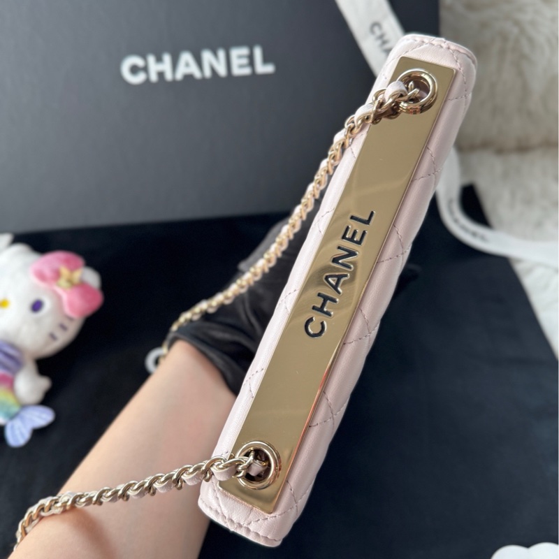 香奈兒 Chanel 21b trendy cc woc 藕粉色 粉紫色 羊皮-3
