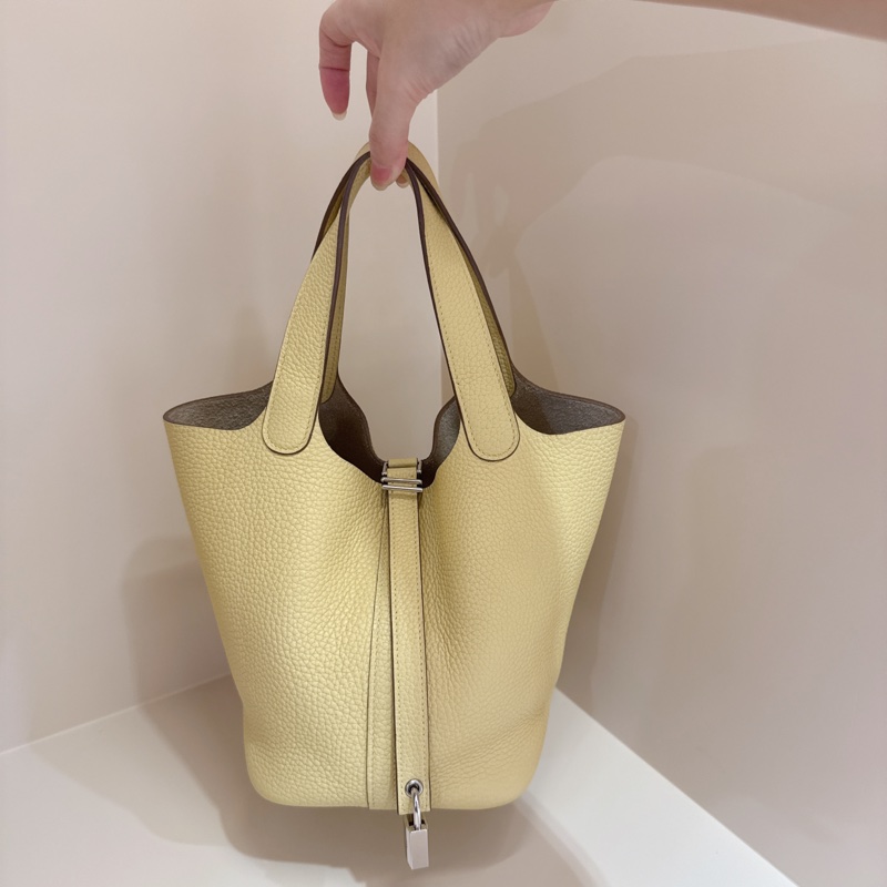 Hermes 菜籃子18 🐤絕版小雞黃-10