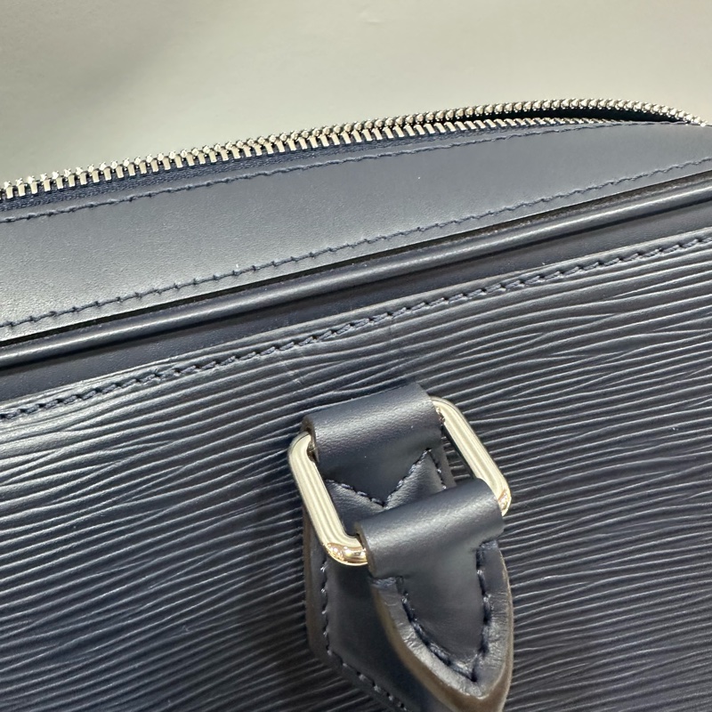 LV M54405 藍色水波紋EPI手提斜背公事包-36