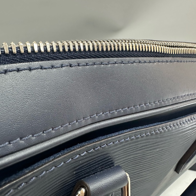 LV M54405 藍色水波紋EPI手提斜背公事包-38