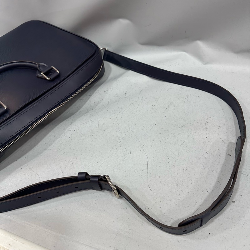 LV M54405 藍色水波紋EPI手提斜背公事包-65
