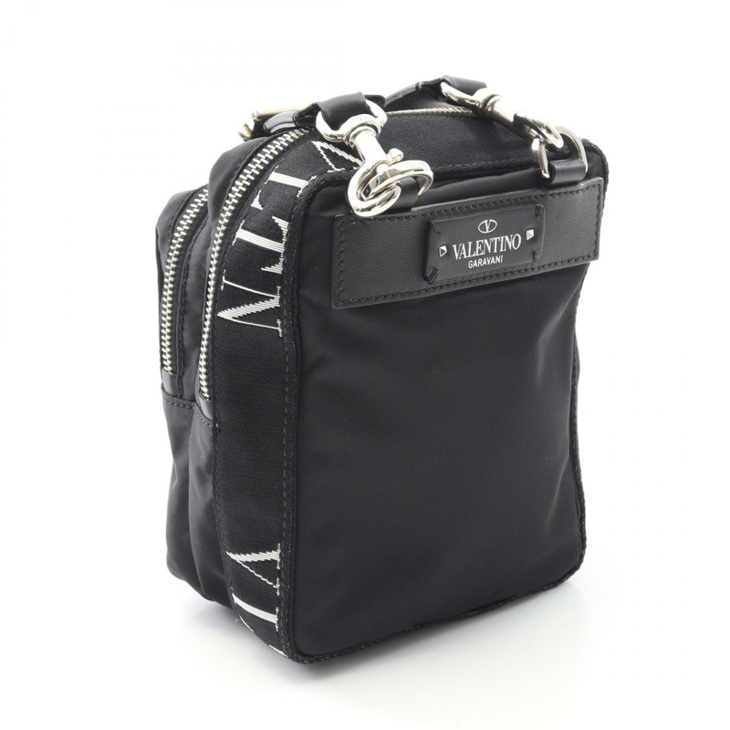 Valentino 斜背包 尼龍 黑色 二手 男式-1