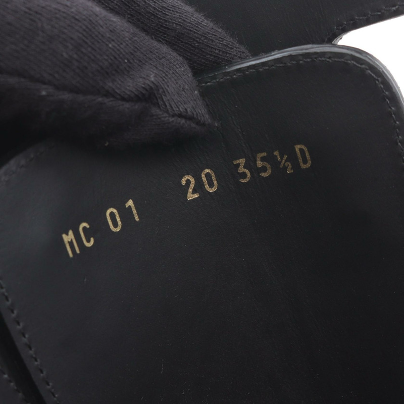 Christian Dior D-TRAP 靴子皮革黑色二手女士 #35 1/2 D-5