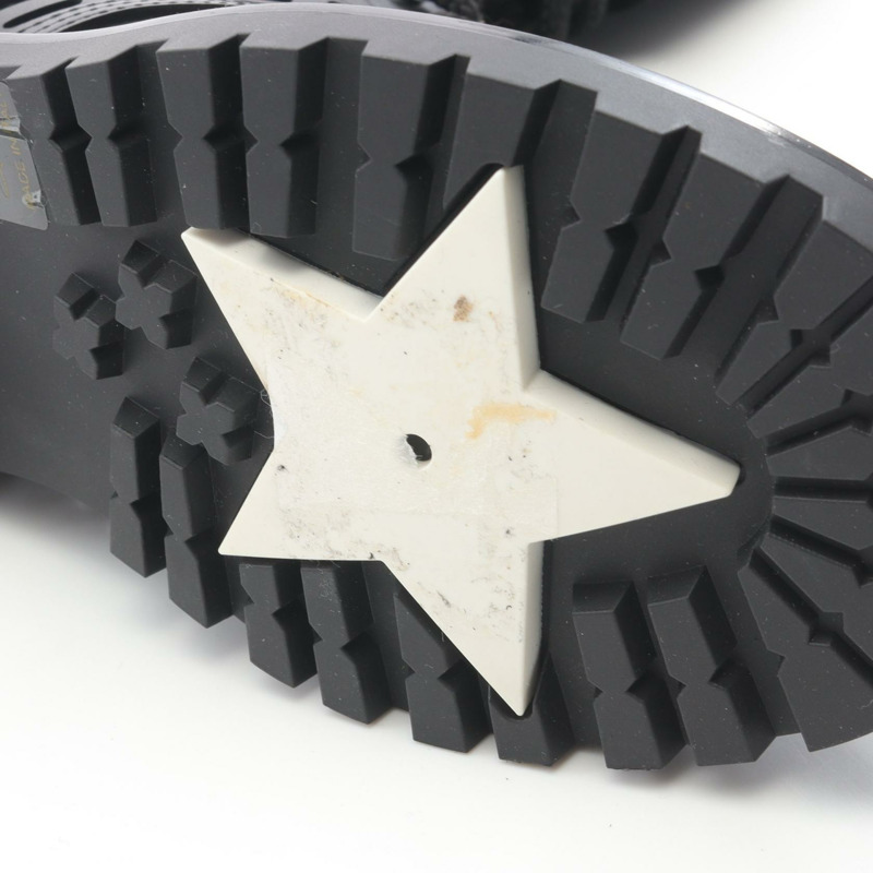 Christian Dior D-TRAP 靴子皮革黑色二手女士 #35 1/2 D-9