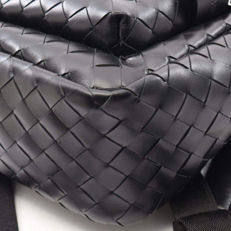 BOTTEGA VENETA Intrecciato 背包 828524V2HL28803 皮革黑色全新男式-4