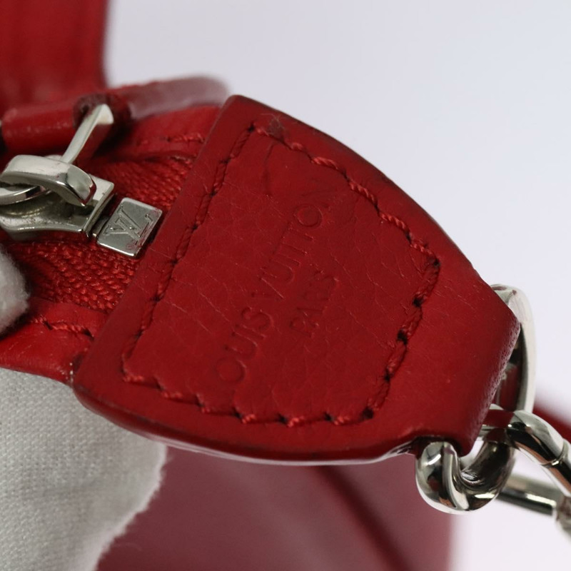 【日本直送】路易威登 Parnasea Esan Ciel 背包，紅色皮革，貨號 M94448，LV 正品，編號 139078-9