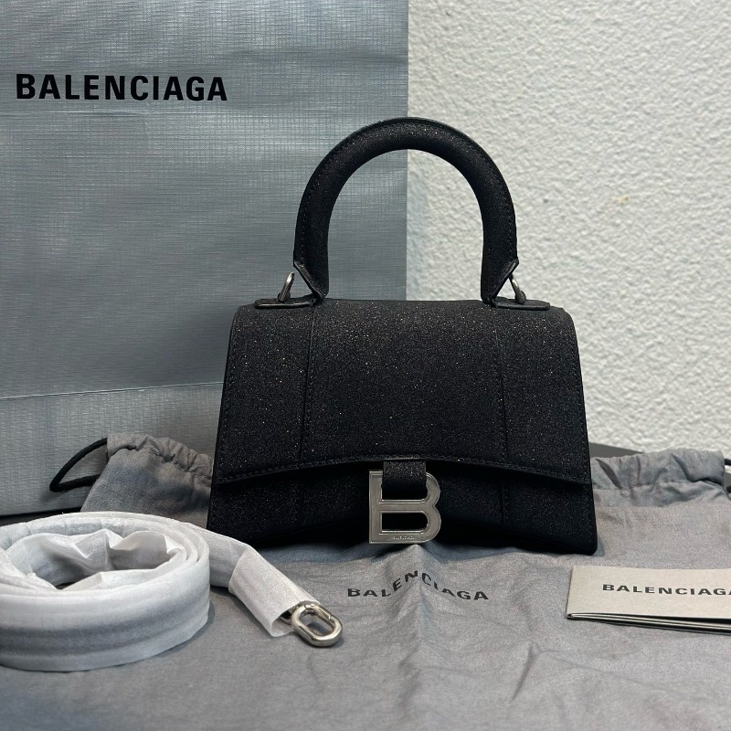 極新✨Balenciaga 亮晶晶沙漏包 XS 手提包 肩背包-0