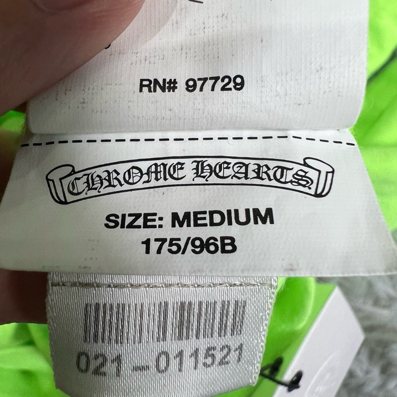 Chrome Hearts 克羅心 螢光綠 火焰 長袖-4
