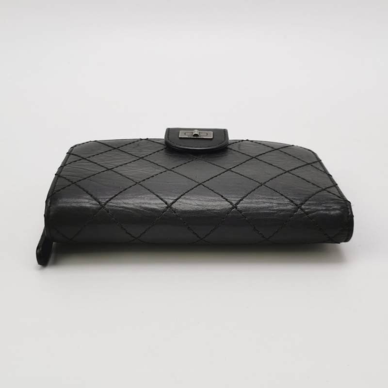 Chanel 2.55 Bag 牛皮 菱格 絎縫 長方形旋扣 錢包-4