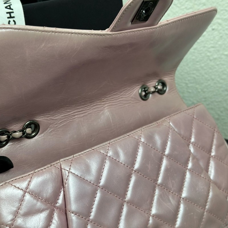 Chanel香奈兒 CF中號 人魚姬粉 22開 肩背包 斜背包-6