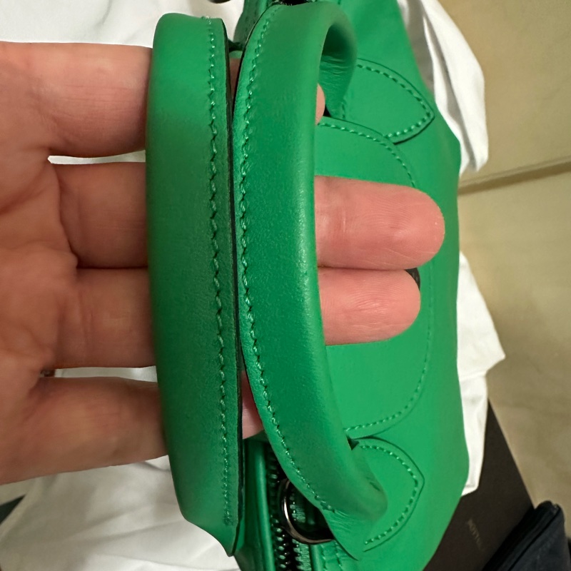 LONGCHAMP LE PLIAGE XTRA系列牛皮手提/斜背兩用水餃包(迷你/草綠)-20