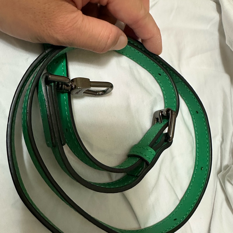 LONGCHAMP LE PLIAGE XTRA系列牛皮手提/斜背兩用水餃包(迷你/草綠)-22