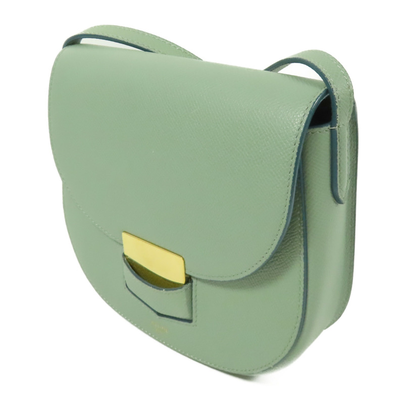 CELINE 牛皮皮革Trotteur金扣肩背袋-1