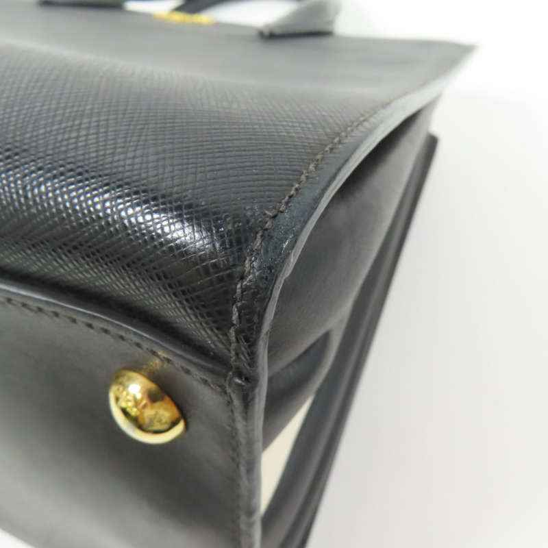 PRADA Saffiano皮革2way Shoulder Bag金扣手挽肩背兩用袋-15